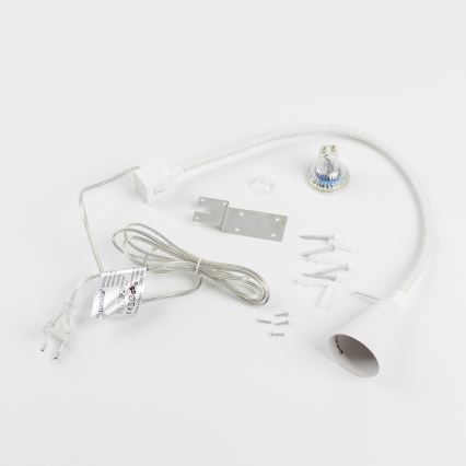 Lampă LED cu clemă 1xGU10/4,7W/230V albă