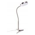Lampă LED cu clemă, 3,2 W, 230 V, crom mat