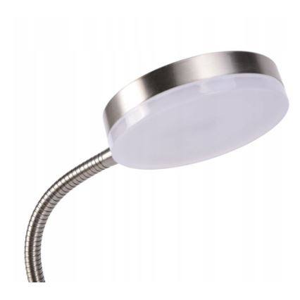 Lampă LED cu clemă, 3,2 W, 230 V, crom mat