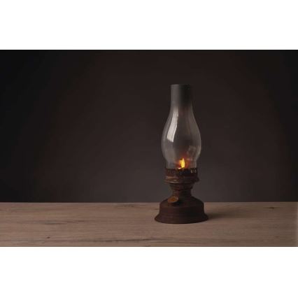 Lampă LED cu gaz lampant decorativă VINTAGE 1xLED/1,5W/3xAA