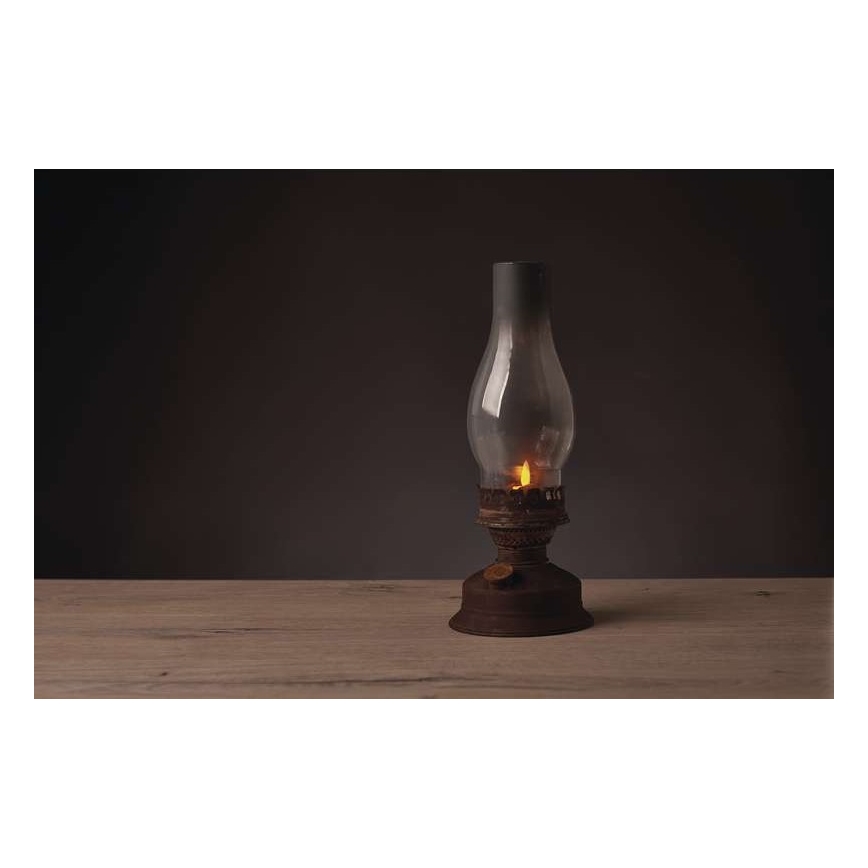 Lampă LED cu gaz lampant decorativă VINTAGE 1xLED/1,5W/3xAA