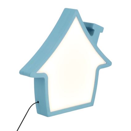 Lampă LED de birou pentru copii HOUSE LED/10W/230V albastru