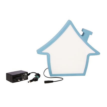 Lampă LED de birou pentru copii HOUSE LED/10W/230V albastru