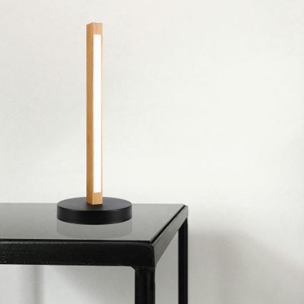 Lampă LED de birou VERDE LED/10W/230V 3000K stejar/negru