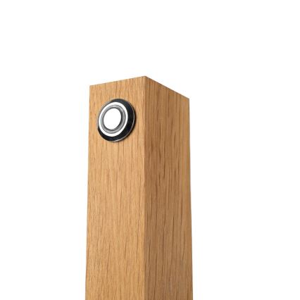 Lampă LED de birou VERDE LED/10W/230V 3000K stejar/negru