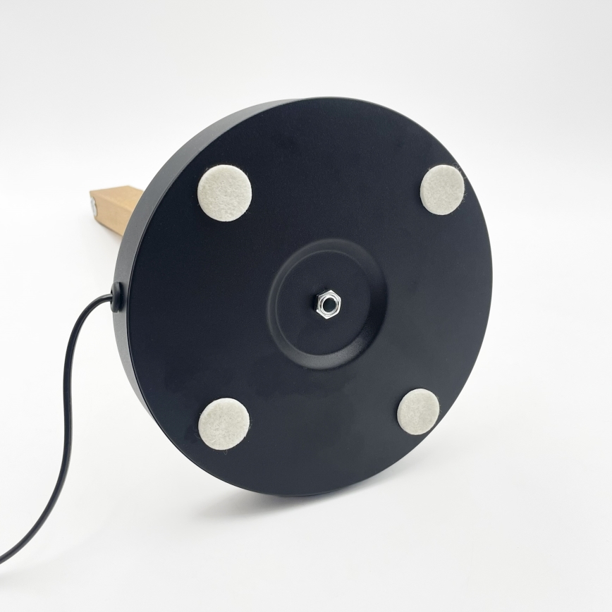 Lampă LED de birou VERDE LED/10W/230V 3000K stejar/negru