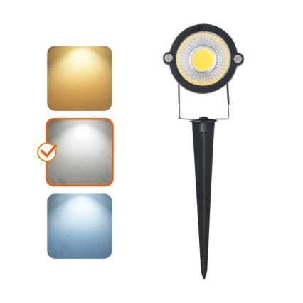 Lampă LED de exterior BLAKE, LED/5W/230V, 4000K, IP65, neagră