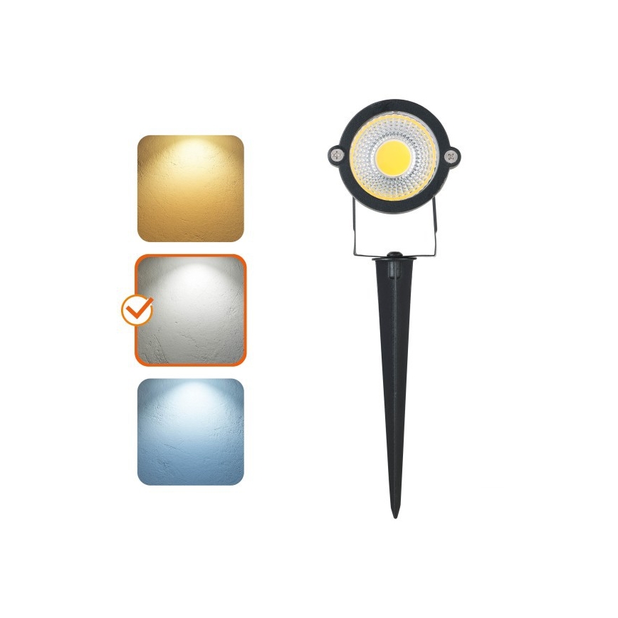 Lampă LED de exterior BLAKE, LED/5W/230V, 4000K, IP65, neagră