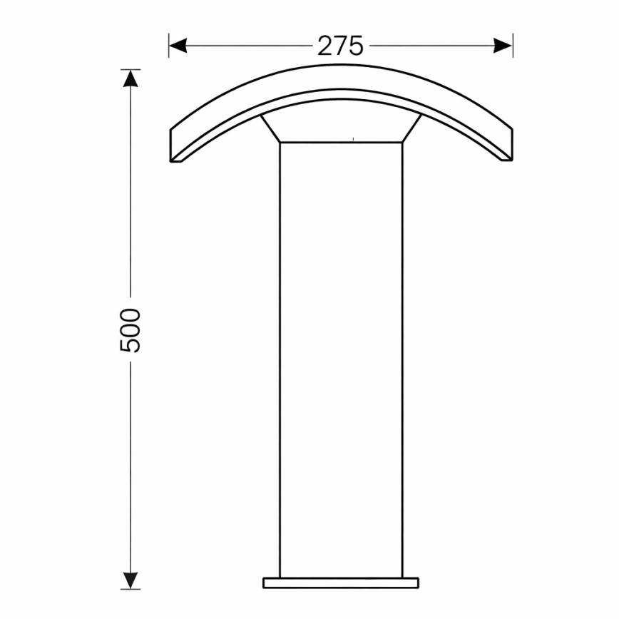 Lampă LED de exterior Brilagi ARCELO LED/9W/230V 50 cm IP54