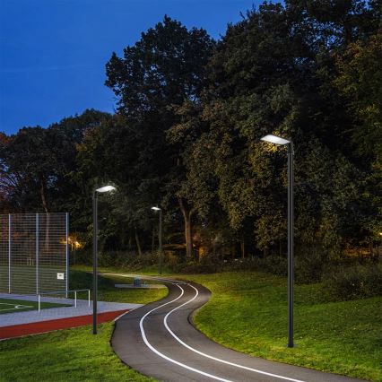 Brilagi - Lampă stradală LED de exterior URBANLIGHT, cu stâlp articulat de 3 m, LED/100W/230V, neagră, IP65