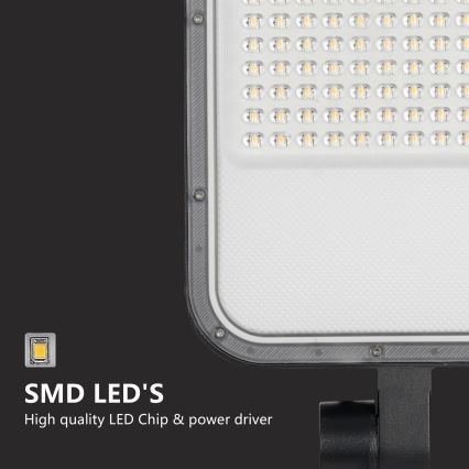 Brilagi - Lampă stradală LED de exterior URBANLIGHT, cu stâlp articulat de 3 m, LED/100W/230V, neagră, IP65