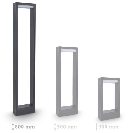 Lampă LED de exterior Brilagi RAGUSA LED/7W/230V 3000/4000/6000K antracit IP54 80 cm