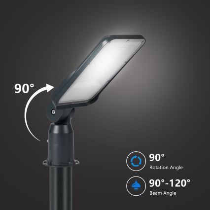 Brilagi - Lampă stradală LED de exterior URBANLIGHT, cu stâlp și articulație, 3 m, LED/50W/230V, antracit, IP65