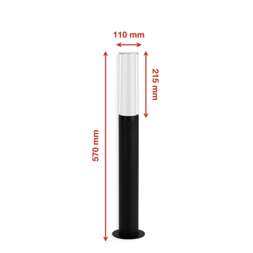 Lampă LED de exterior Briloner 311405TF LED/8W/230V IP44 4000K 57 cm negru