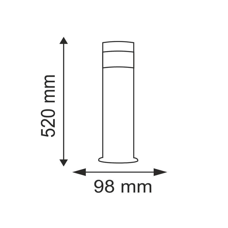 Lampă LED de exterior COLLUM 1xLED/3,6W/230V IP44 52 cm