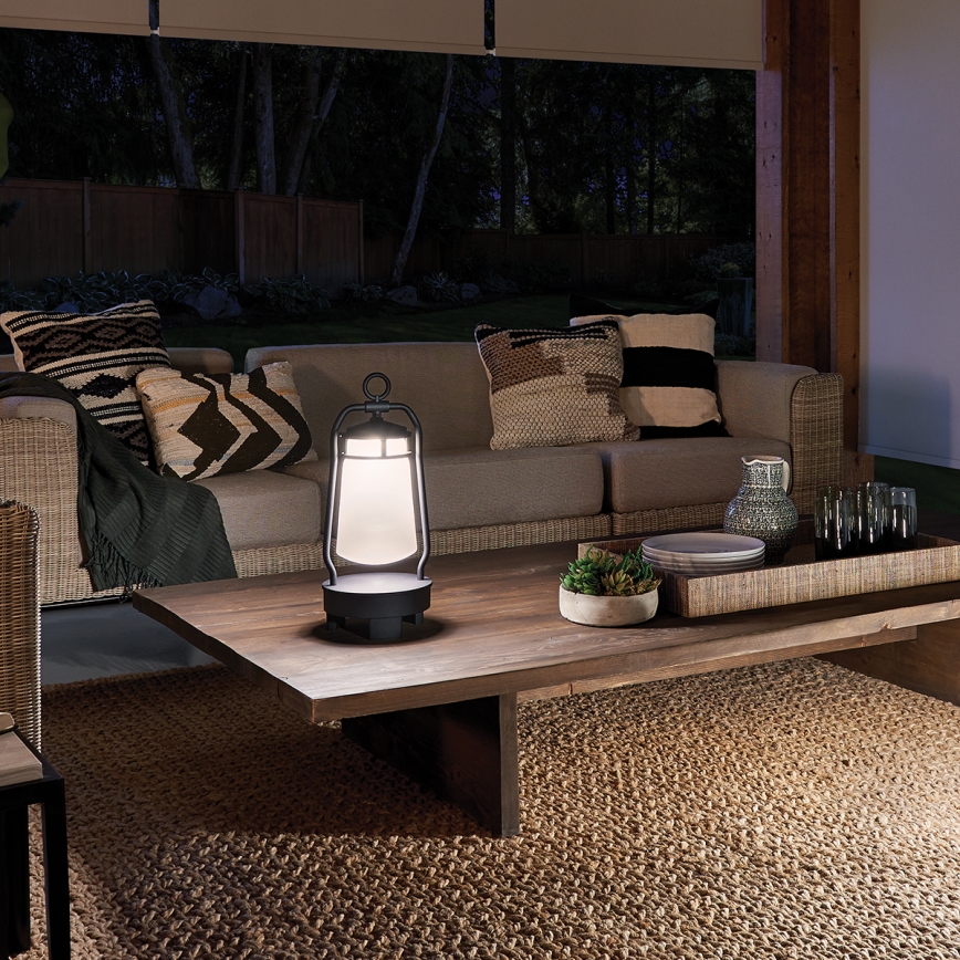 Lampă de exterior cu difuzor Elstead LYNDON 3W/230V IP44 8800 mAh