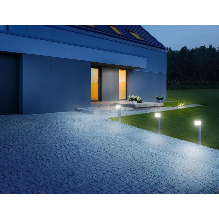 Lampă LED de exterior cu senzor Steinel 055479 CUBO LED/9,5W/230V IP44 antracit