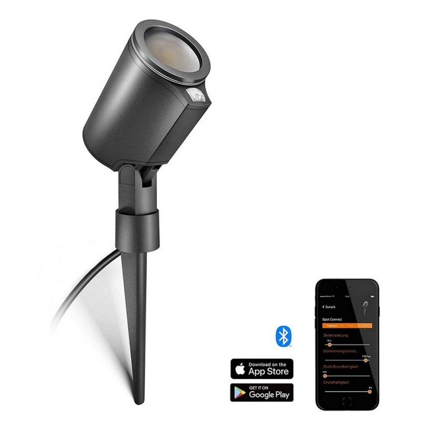 Lampă LED de exterior cu senzor STEINEL 058685 SPOT GARDEN 1×GU10/7W/230V IP44
