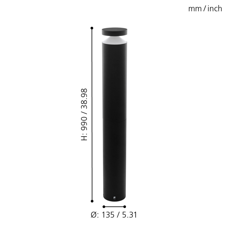 Lampă LED de exterior Eglo 65058 MELZO PRO LED/11W/230V 3000K IP65 negru