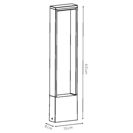 Lampă LED de exterior GOA LED/6,5W/230V IP54 Lucide 28857/61/30