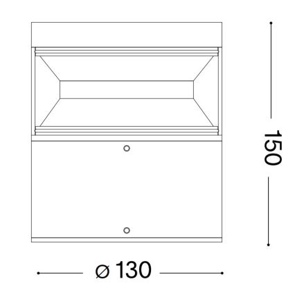 Lampă LED de exterior Ideal Lux BOEING LED/14W/230V 15 cm CRI 90 IP65 antracit