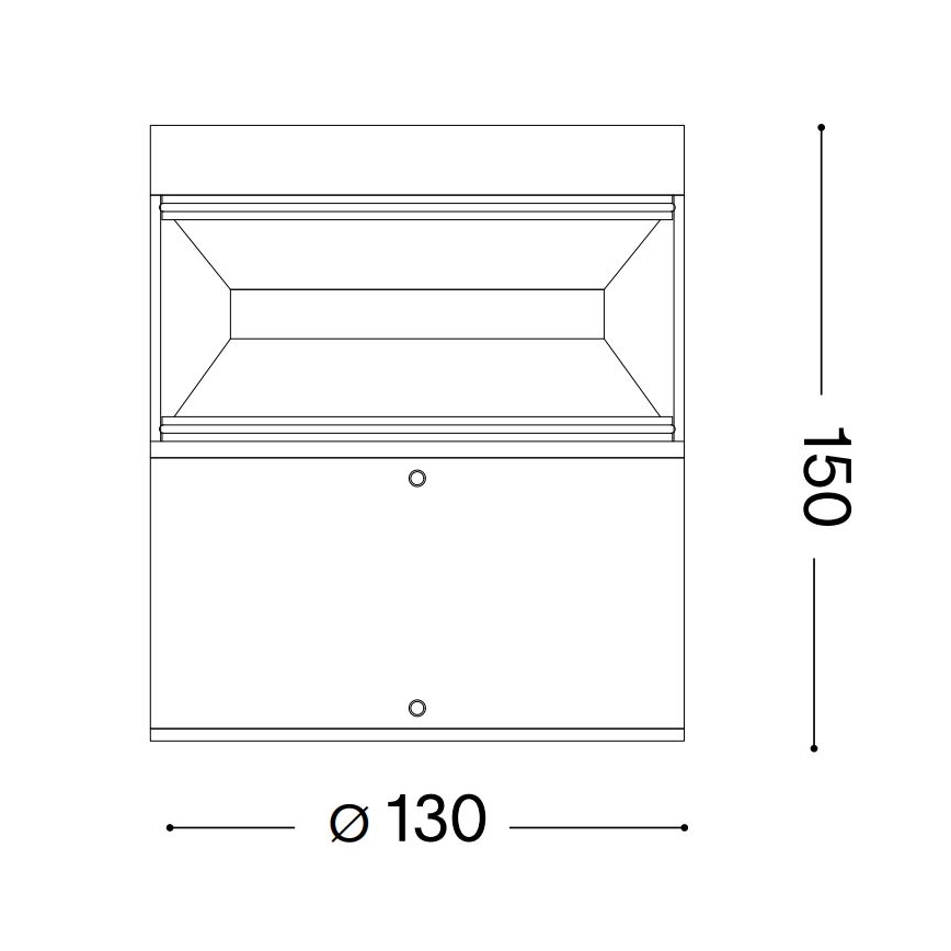 Lampă LED de exterior Ideal Lux BOEING LED/14W/230V 15 cm CRI 90 IP65 maro