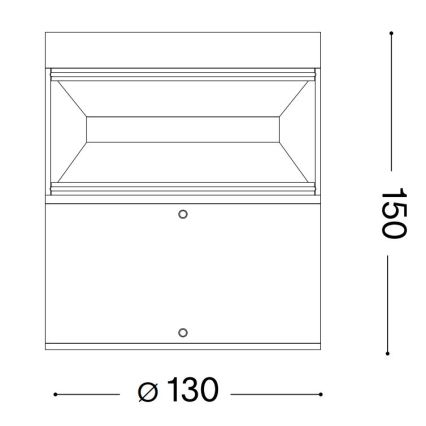 Lampă LED de exterior Ideal Lux BOEING LED/14W/230V 15 cm CRI 90 IP65 maro