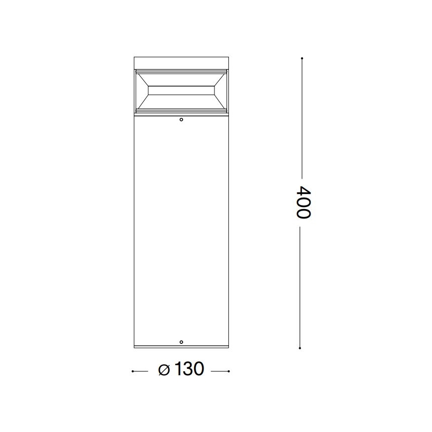 Lampă LED de exterior Ideal Lux BOEING LED/14W/230V 40 cm CRI 90 IP65 negru