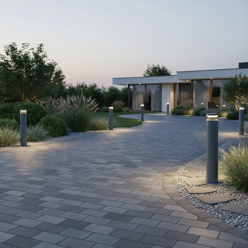 Lampă LED de exterior Ideal Lux BOEING LED/14W/230V d. 70 cm CRI 90 IP65 antracit