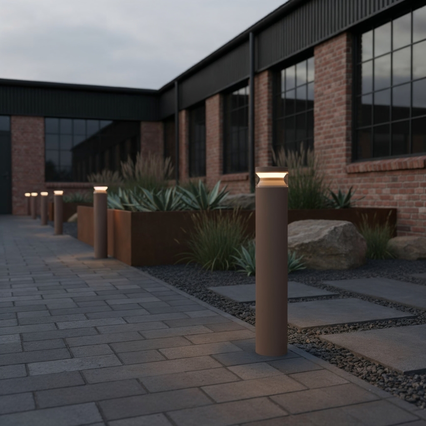 Lampă LED de exterior Ideal Lux BOEING LED/14W/230V d. 70 cm CRI 90 IP65 maro