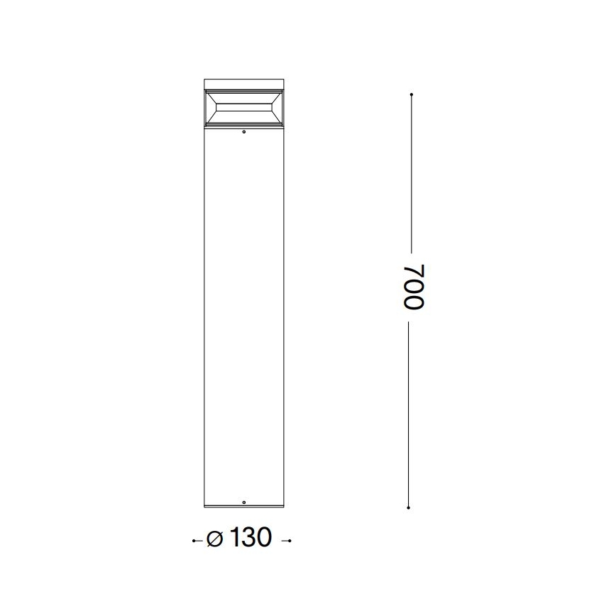 Lampă LED de exterior Ideal Lux BOEING LED/14W/230V d. 70 cm CRI 90 IP65 maro