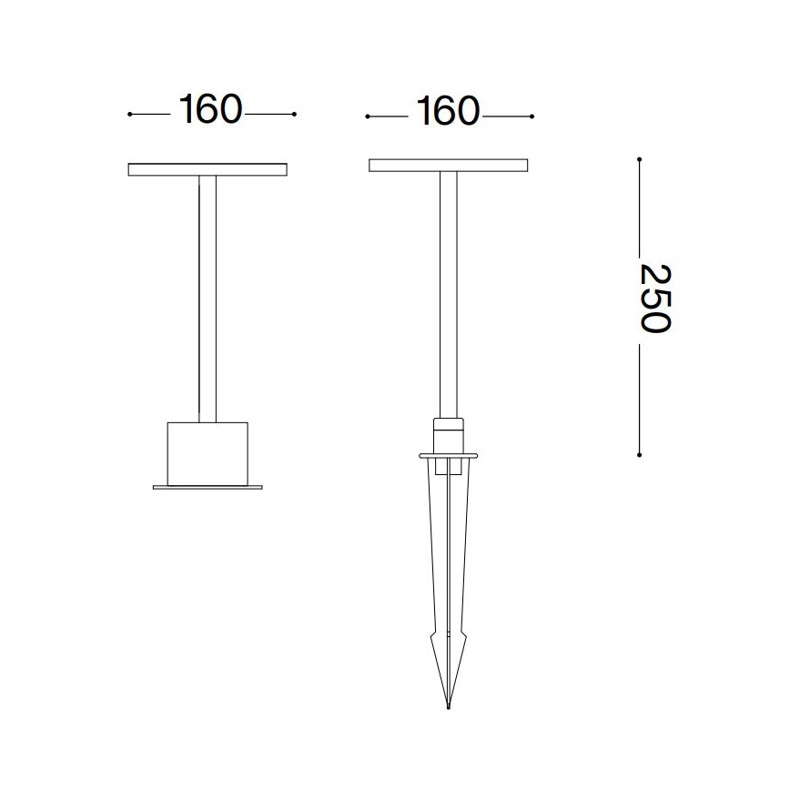 Lampă LED de exterior Ideal Lux TOFFEE LED/11W/230V CRI 90 IP65 antracit
