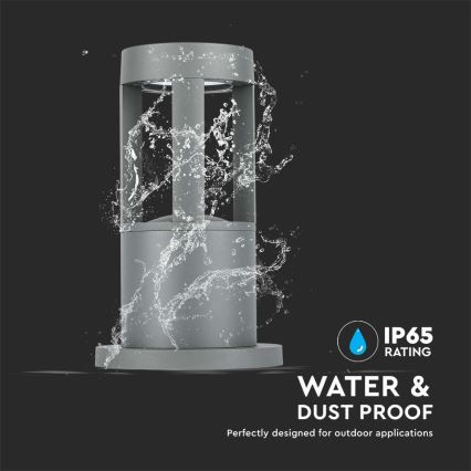 Lampă LED de exterior LED/10W/230V 25cm 4000K IP65 gri