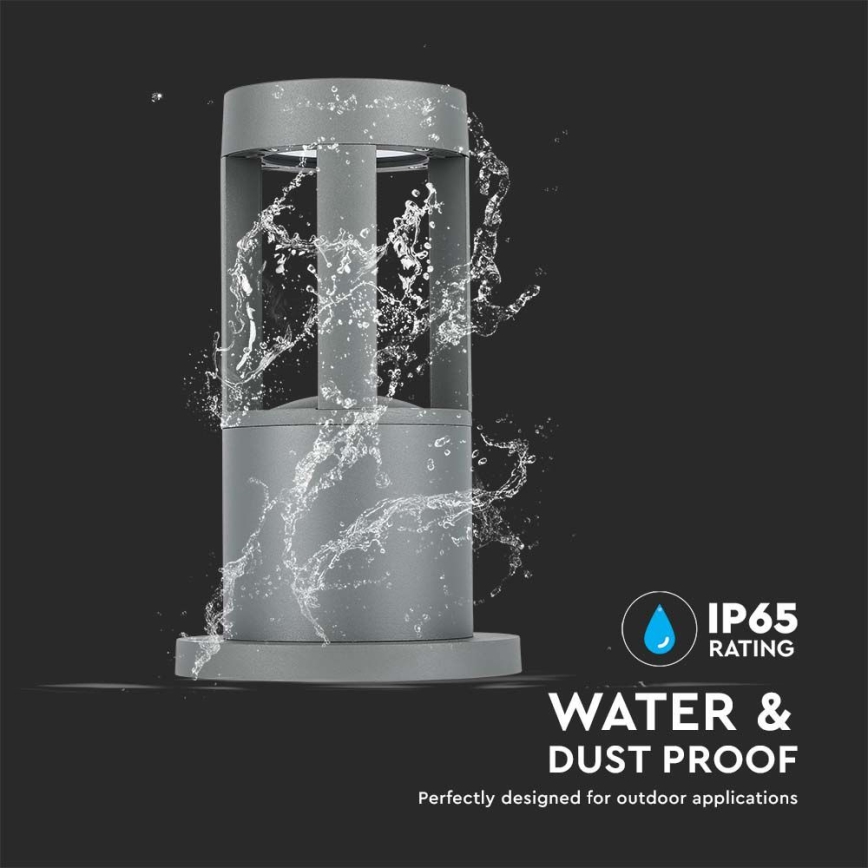 Lampă LED de exterior LED/10W/230V 25cm 4000K IP65 gri