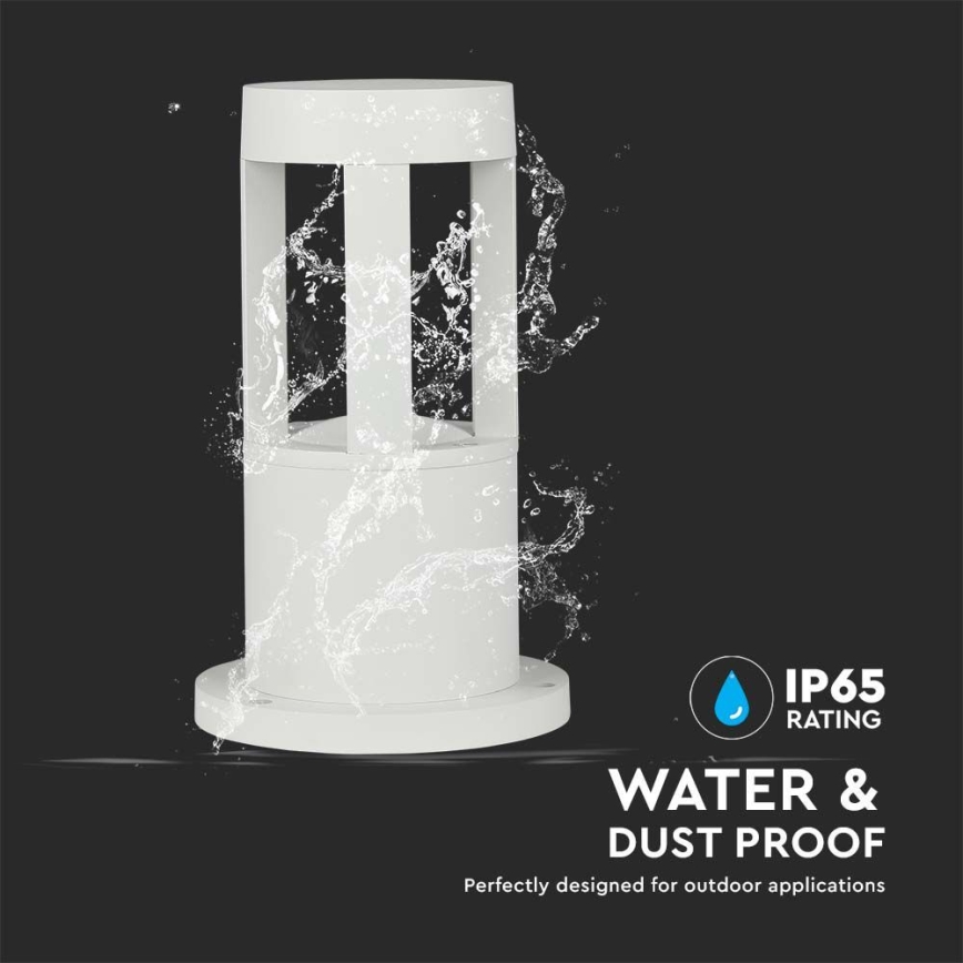 Lampă LED de exterior LED/10W/230V 25cm 6400K IP65 albă