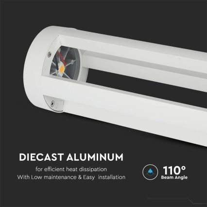 Lampă LED de exterior LED/10W/230V 80cm 4000K IP65 albă