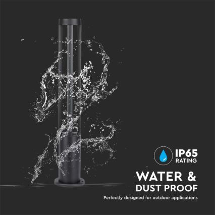 Lampă LED de exterior LED/10W/230V 80cm 6400K IP65 neagră