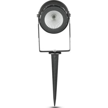 Lampă LED de exterior LED/12W/100-240V IP65 negru, lumină verde