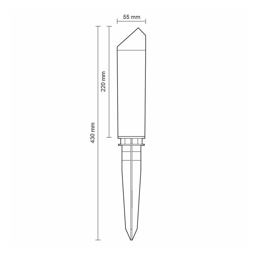Lampă LED de exterior LED/3W/230V 2800K IP65