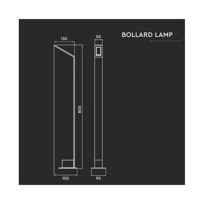 Lampă LED de exterior LED/6W/230V IP65 antracit