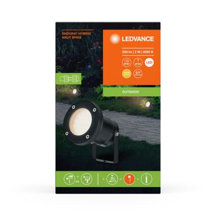 Lampă LED de exterior Ledvance ENDURA HYBRID NAUT SPIKE LED/2W/12V IP44
