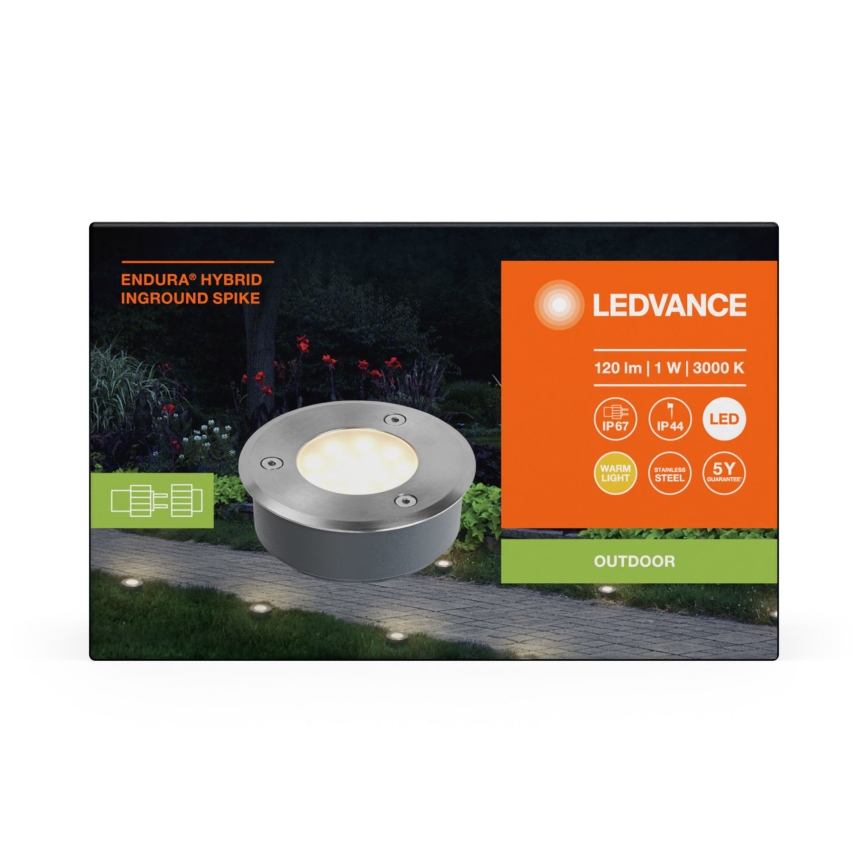 Lampă LED de exterior Ledvance ENDURA HYBRID SPIKE LED/1W/12V IP44