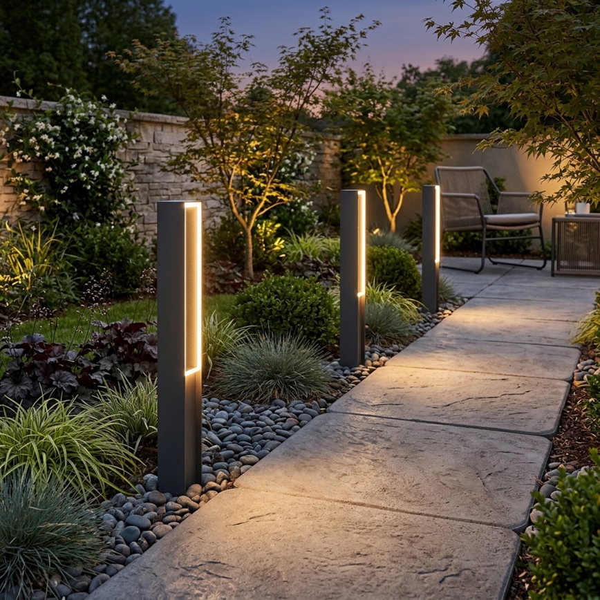 Lampă LED de exterior MODO, LED/23,4W/230V, 4000K, IP44, 80 cm, neagră