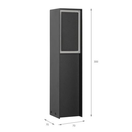 Lampă LED de exterior MODO LED/4,8W/230V 4000K IP44 30 cm neagră