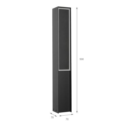 Lampă LED de exterior MODO LED/8W/230V 4000K IP54 50 cm neagră