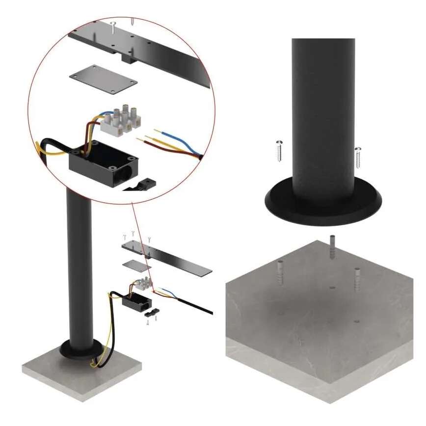 Lampă LED de exterior NIKA LED/12,5W/230V IP44 50 cm