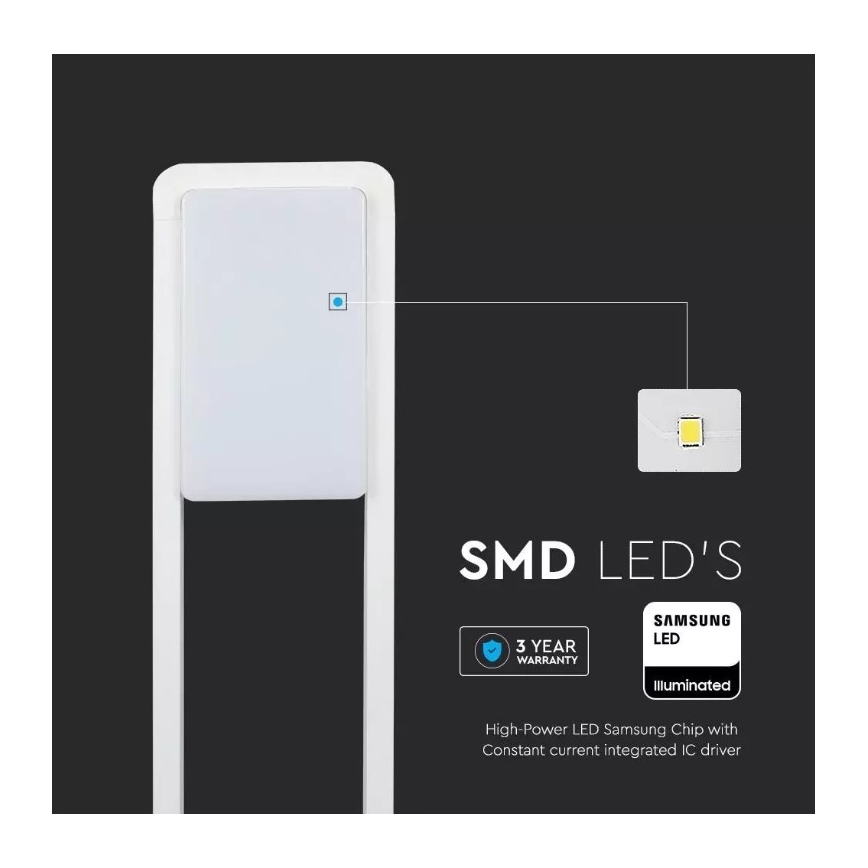 Lampă LED de exterior SAMSUNG CHIP LED/10W/230V 4000K IP65 albă