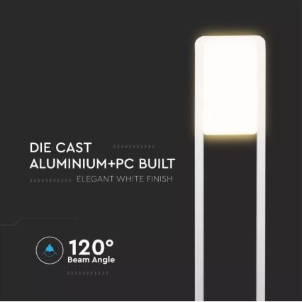 Lampă LED de exterior SAMSUNG CHIP LED/10W/230V 4000K IP65 albă
