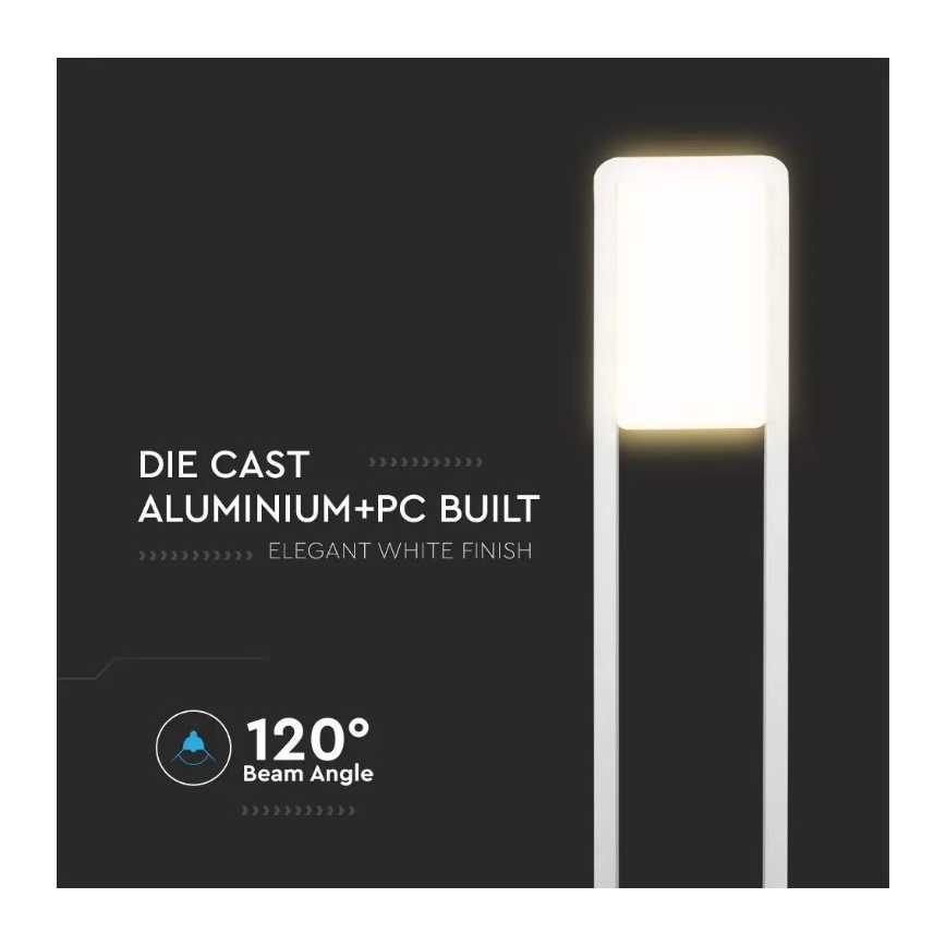 Lampă LED de exterior SAMSUNG CHIP LED/10W/230V 4000K IP65 albă