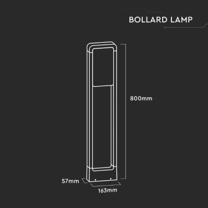 Lampă LED de exterior SAMSUNG CHIP LED/10W/230V 4000K IP65 albă